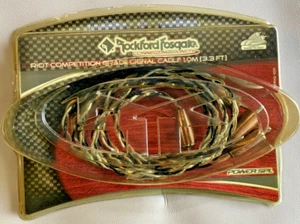Old School Rockford Fosgate Riot Competition Grade Signal Cable — 1.0m/3.3ft - Picture 1 of 4