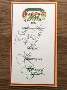June Lockhart Of Lost in Space ,Lassie SIGNED 2007 Hollywood Park Racing Program - Picture 1 of 1