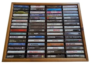 1980's Lot of Music Cassette Tapes  64 Hard ROCK . Storage Box Not Included - Picture 1 of 3