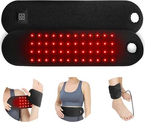 For Wrist Arm leg Pain Relief 660nm 850nm Red Infrared Light Therapy Belt Pad - Picture 1 of 11
