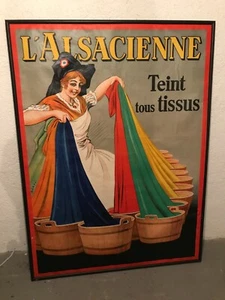 Original Werbeplakat L'Alsacienne Dorfi Belgien ca. 1930 gerahmt Werbung - Bild 1 von 8