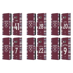 WEST HAM UNITED FC 2022/23 PLAYERS HOME KIT LEATHER BOOK CASE FOR HTC PHONES 1 - Picture 1 of 7