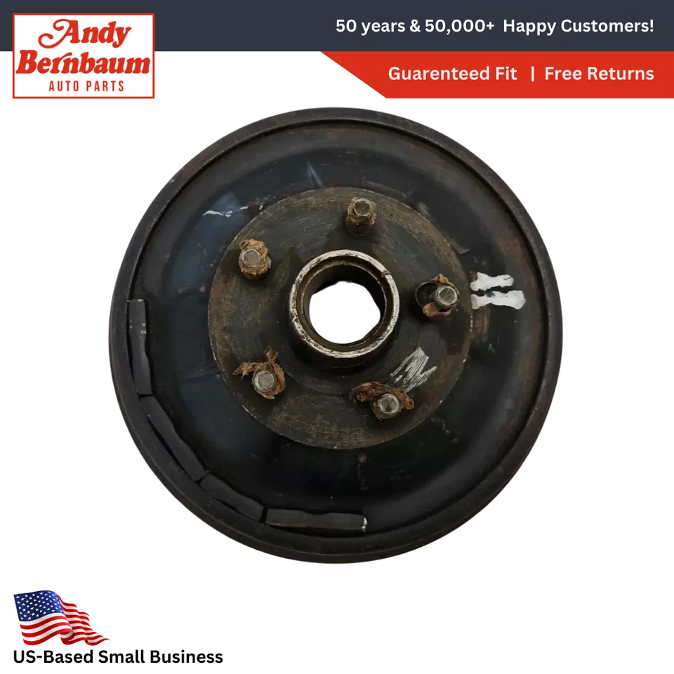 Dodge Deluxe 1938 buje de freno delantero izquierdo del lado del conductor y tambor 677835 nuevo en stock Foto 1 de 4