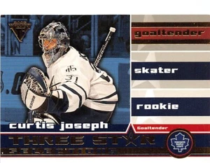 2001-02 Titanium Three-Star Selections #10 Curtis Joseph - Picture 1 of 2