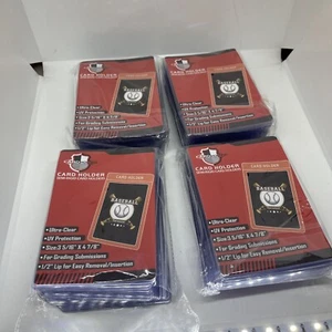 200 halbstarre Baseball-Sammelkartenhalter abgestufte Einreichung Größe 3 5/16 x 4 7/8 - Bild 1 von 4