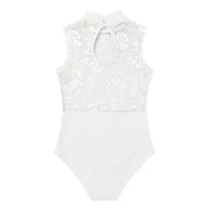 DE Kinder Mädchen Ballettanzug Ärmellos Leotard Trikot Ärmellos Gymnastikanzug - Bild 1 von 66