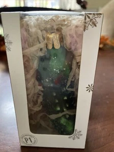 Handblown Glass Pickle Christmas Ornament - Picture 1 of 2