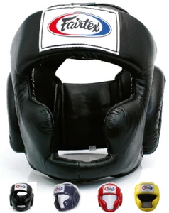 FAIRTEX HEADGUARD HG3 FULL COVERAGE STYLE HEAD GUARD MUAY THAI KICK BOXING NEW - Picture 1 of 11
