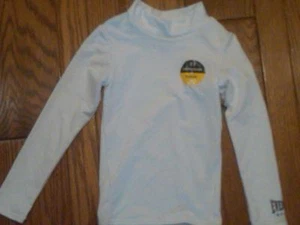 NWT EVERLAST SPORT LONG SLEEVE COMPRESSION SHIRT WICKING WHITE XS 4/5 MOCK NECK - Picture 1 of 1
