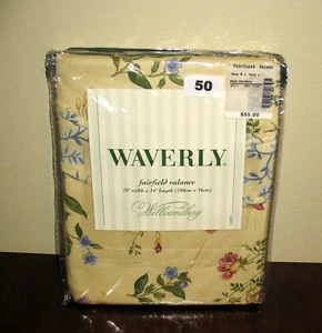 Waverly Fairfield Window Valance Williamsburg Flowers Butterflies 78" x 14" NIP - Picture 1 of 2