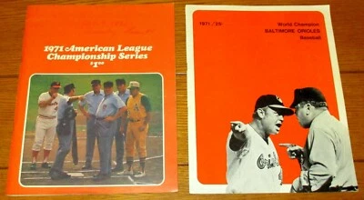 1971 American League Championship Series Program (Scored) & Orioles vs. Yankees - Image 1 of 4