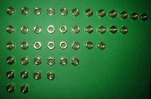 Brass Inlet Exhaust Manifold Nuts Imperial Choose UNF or UNC Qty 2 4 6 8 10 12 - Picture 1 of 1