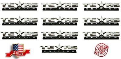 LOTE A GRANEL -10- EMBLEMA EDICIÓN TEXAS para camión Chevy Silverado Sierra Universal Foto 1 de 4