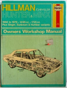 Haynes - Hillman / Chrysler Hunter & Minx 1966-1979 Owners Workshop Manual 153 - Picture 1 of 7