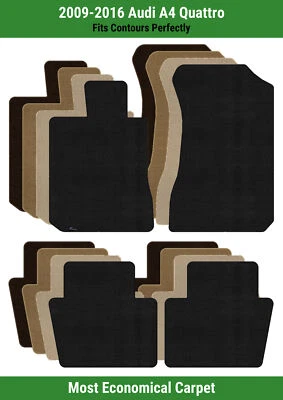 Lloyd Velourtex Front & Rear Row Carpet Mats for 2009-2016 Audi A4 Quattro  - Image 1 of 4