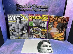 3-Arnold Schwarzenegger Collectors Issue Lot Muscle Magazine Fitness Flex 1997 - Picture 1 of 15