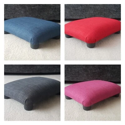 10 cm small FOOTSTOOL under desk home office footrest multicolour bed step - Image 1 of 4