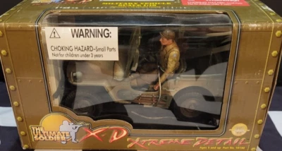The Ultimate Soldier Xtreme Detail MB Military Jeep and Driver 1/18 10140 - Image 1 of 4