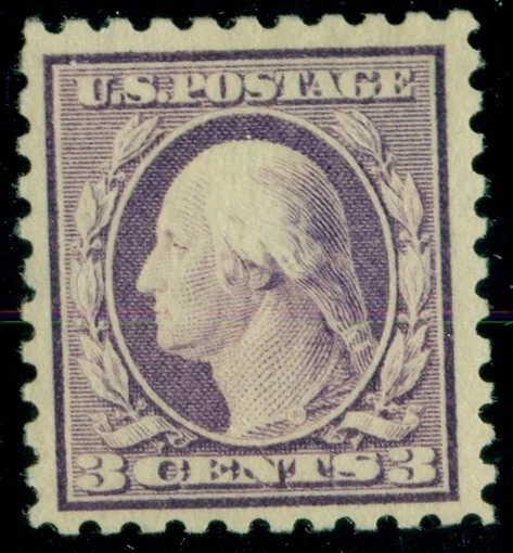 US #464, 3¢ violet, p. 10, og, LH, VF/XF - Image 1 of 1