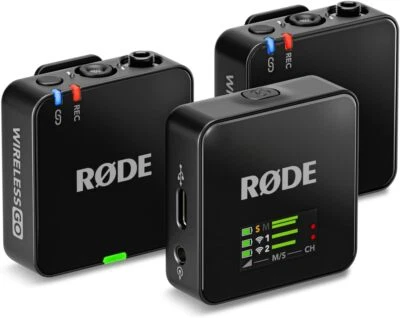 Rode Wireless GO GEN 3 Compact Microphone System, Black - Image 1 of 4