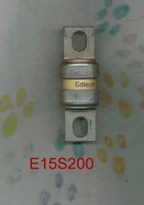 EDISON E15S200 FUSIBILE 200 AMP 150 VOLT E15S200 - Foto 1 di 1