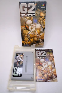 Genocide G2 Super Famicom Japan Complete Box Manual *US Seller* *Works* - Picture 1 of 13