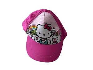 Cute Hello Kitty Kids Girls Hat Cap White Pink Adjustable - Picture 1 of 3