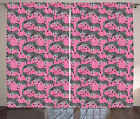 Pink Zebra Curtains 2 Panel Set For Decor 5 Sizes Available Window Drapes