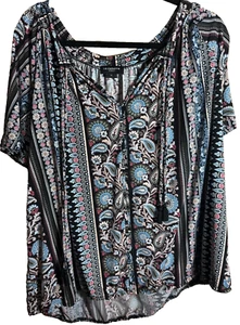 Liz Claiborne Women's Plus Short Sleeved Top Raglan Short Sleeves Size 2X - Picture 1 of 4