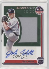 2022 USA Baseball Stars & Stripes Silhouettes Signatures Jerseys Josh White Auto