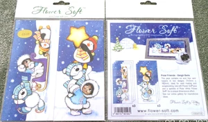 Flower Soft Craft Katy Sue Designs 6 Card Toppers 'Polar Friends' Sleigh Bells - Picture 1 of 1