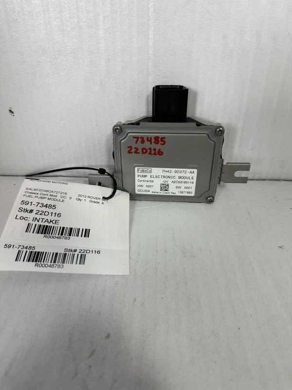 2010-2016 Land Rover LR4 Chassis ECM Module Computer Pump Fuel Tank Mounted Foto 1 de 3