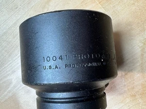 PROTO 10041 IMPACT SOCKET 1" DRIVE 2-9/16" HEX DRIVE 6 PT , USA - Picture 1 of 5