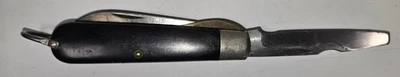Vintage Camillus TL-29 Electrician’s Knife – Black Handles, Liner Lock - Image 1 of 4