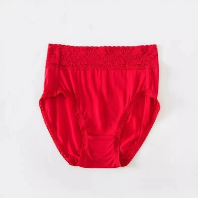 2件装桑蚕丝女式内裤薄丝绸女士内裤高腰 — 第 1/4 张图片