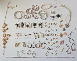 Lot of Costume Jewelry & Beads to Wear, for Parts, Crafts & Jewelry Making As Is - Picture 1 of 6