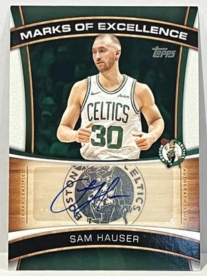 2025-26 Topps Sam Hauser Marks of Excellence Auto 🔥Boston Celtics🔥 - Image 1 of 2