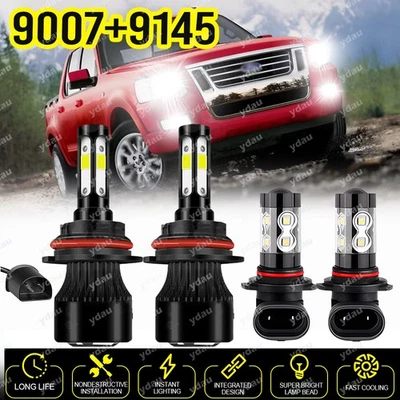 Combo de faros antiniebla altos/bajos LED Fit Ford Explorer Sport Trac 2001-2005 Foto 1 de 4