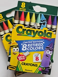 Crayola Buntstifte Limited Edition mit 8 ausgemusterten Farben - 2 Boxen - Bild 1 von 3
