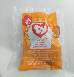 TY Bongo Teenie Beanie Baby-McDonalds 1998 Retirado Nuevo en Plástico ¡Envío Gratis! - Imagen 1 de 2