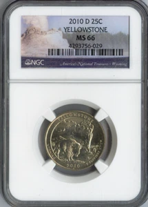 2010-D Yellowstone Quarter NGC MS66 Business Auction - Picture 1 of 2