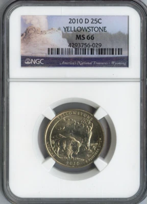 2010-D Yellowstone Quarter NGC MS66 Business Auction - Image 1 of 2