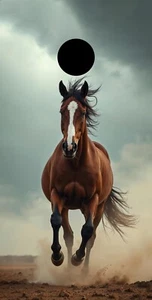 Premium Cornhole Vinyl Wrap - 3M Decal - Animals - Horses - Picture 1 of 4