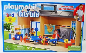 Playmobil 5941 set scuola da asporto scuola City Life - NUOVO in IMBALLO ORIGINALE - Foto 1 di 2