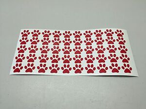 Cat Paws stickers bundle of 50 Prints Vinyl Decals Tracks color available