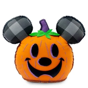 Disney Store Hey Pumpkin Pillow Jack o Lantern Mickey Mouse Halloween NEW - Picture 1 of 3