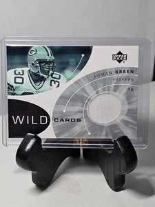 Ahman Green WC-AG Upper Deck Wild Card Jersey 2002 Green Bay Packers