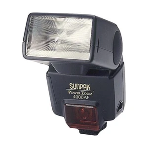 SUNPAK 4000AF Electronic Power Zoom Flash Speedlite LCD for Canon DSLR Rebel - Picture 1 of 2