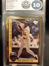 Ken Griffey Jr 1991 American Sports Monthly - Gold Foil Card #1 - GRADED MINT 10