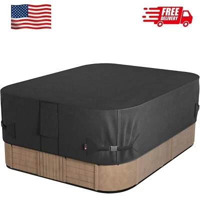 Cubierta rectangular impermeable para bañera de hidromasaje al aire libre 73 X 62 pulgadas ajuste 72 X 61 o 71 X 60 Foto 1 de 4